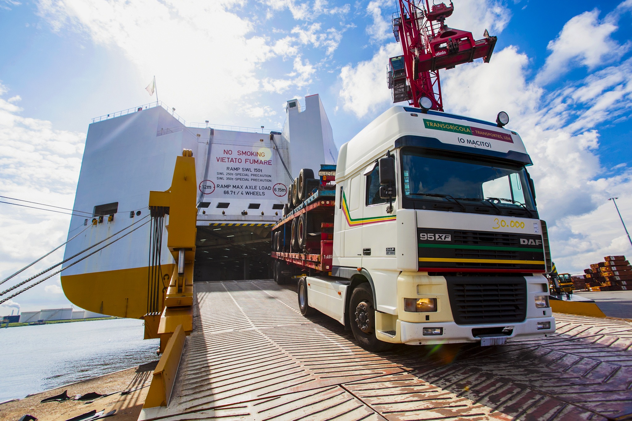 Roro services - Truck exit Roro Vessel