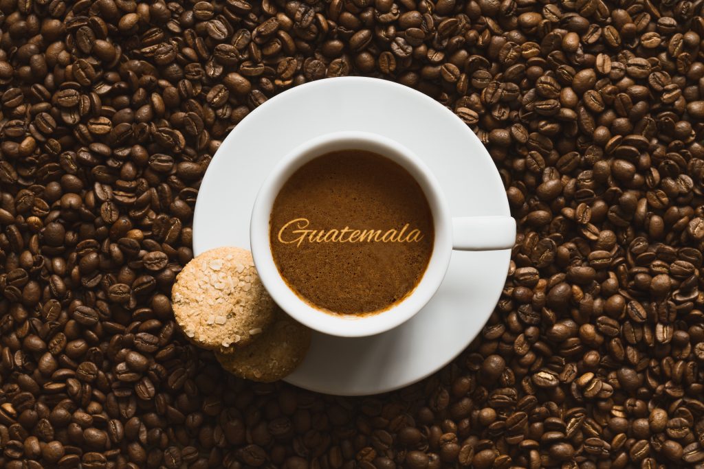 Still life - coffee wtih text Guatemala Guatemala coffee