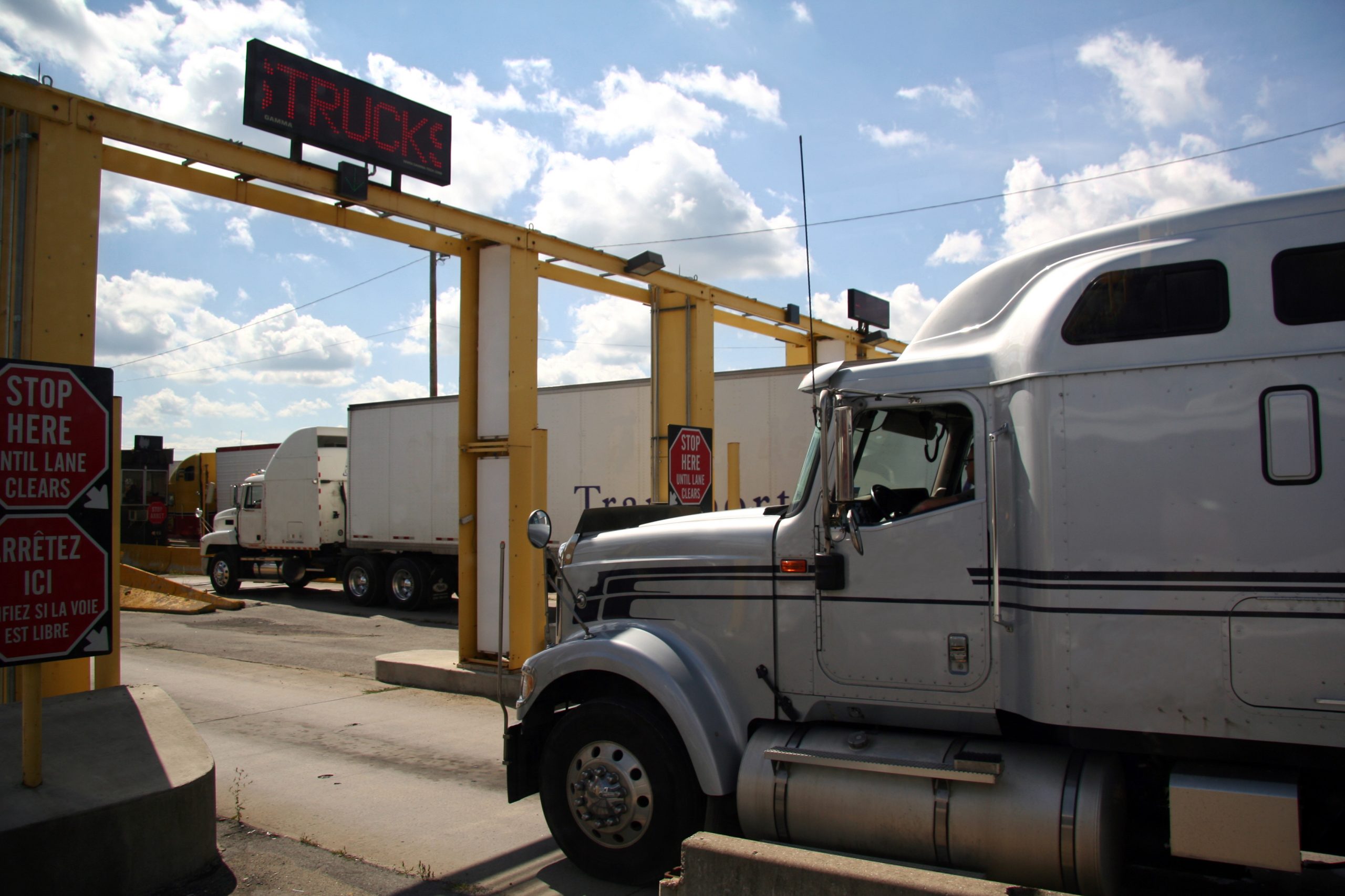 Truck Crossing the Canadian